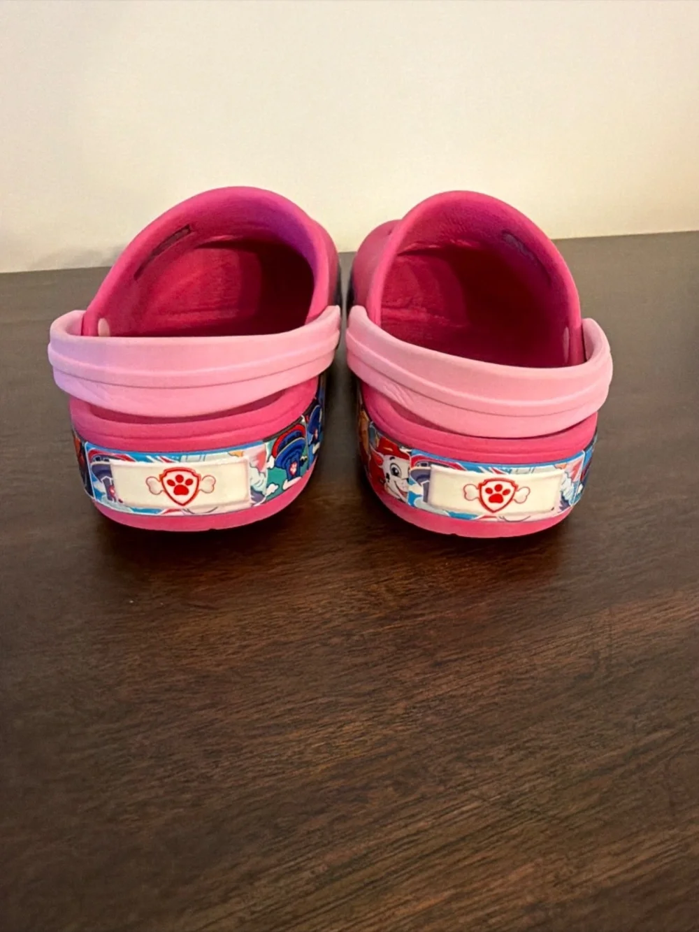 Crocs Paw Patrol Clogs Girls Pink Slip-On Shoes, Size C11